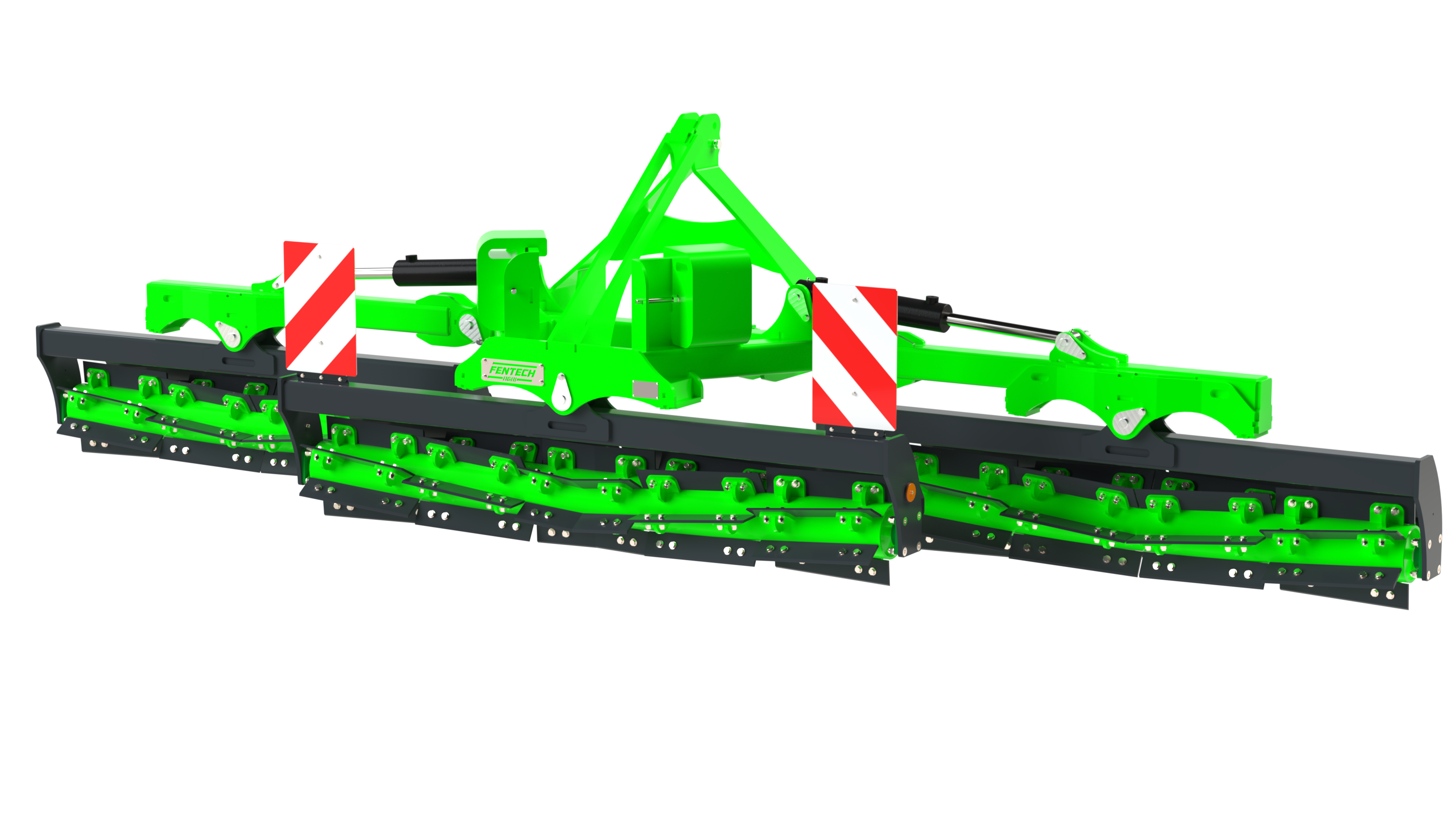 Stampede crimper Stampede - front view Fentech Agri crimper roller