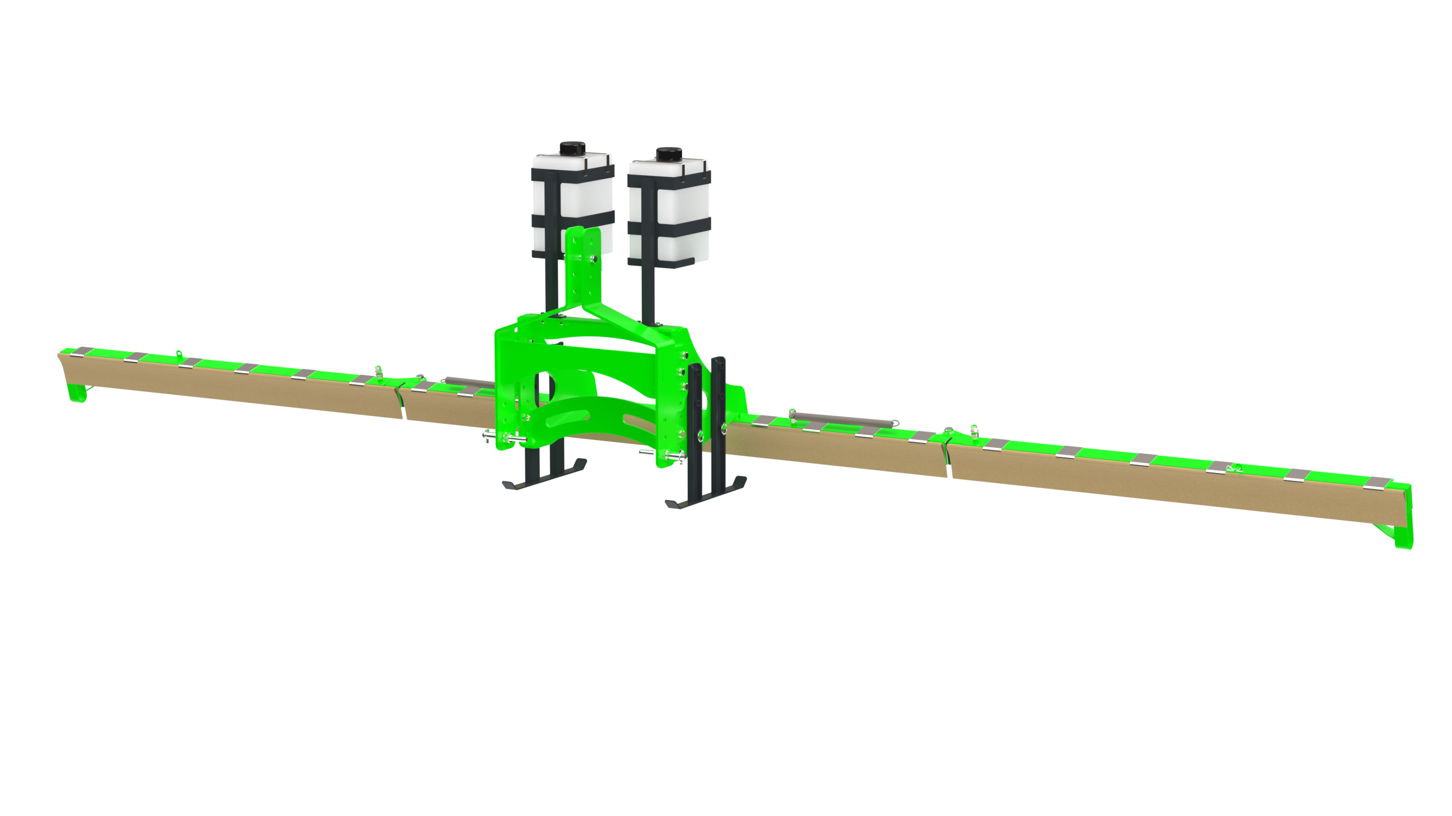 Weedswiper - Fentech Agri innovative herbicide applicator - front view Weedswiper - Fentech Agri innovative herbicide applicator wipes chemical onto target species within arable and grasslands .